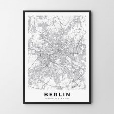 Berlin mapa plakat B2 – 50X70 cm