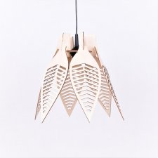 Lampa skandynawska ażurowa plafon abażur ze sklejki styl skandynawski nowoczesna