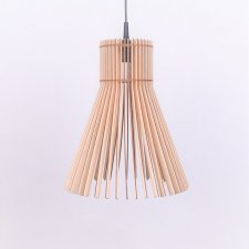Lampa ażurowa LED drewniana sufitowa wisząca abażur plafon żyrandol