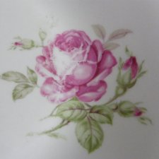 Głeboki talerz, miska z różą