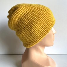 Ręcznie robiona czapka Smerfetka Żółta - edycja limitowana - od ręki