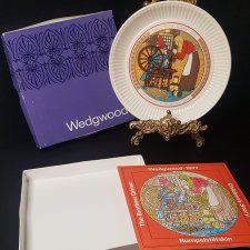 Porcelanowy Kolekcjonerski Talerz Wedgwood Children's Stories Rumpelstiltskin 1977 Stan Idealny z oryginalne pudełko Rarytas