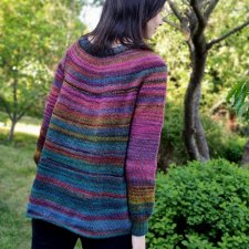 colorful circle/ sweter oversize