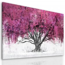 Obraz na płotnie do salonu abstrakcujne drzewo format 120x80cm 02610