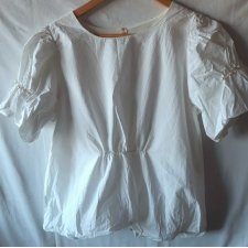 Biała bluzka retro M (38)