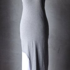 Dresowa maxi sukienka melanż y2k XS S