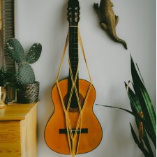 Uchwyt wieszak na gitarę Ukulele Makramowy w stylu boho
