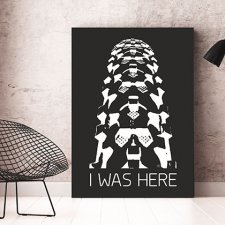 plakat. I was here, format A3