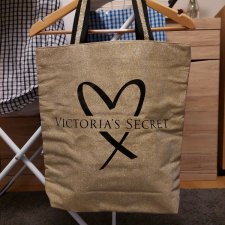 Victoria's Secret - torebka shopper bag złota