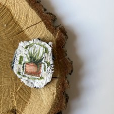 Broszka pin przypinka roślinna