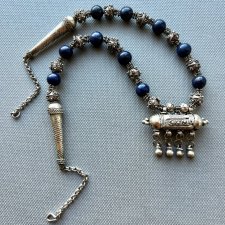 Vintage Tribal Lapis Lazuli Necklace  ❤ Niespotykany naszyjnik ❤