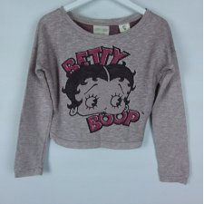 Bershka Betty Boop cienka bluza crop / S