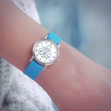 Zegarek mały - Waga - silikonowy, niebieski