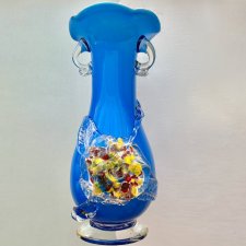 Murano - Prawdziwa perełka  ❤ Wazon - Szkło barwione w masie