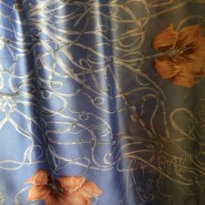 100 % Silk scarf duży szal jedwabny 180 x 90 ciekawy wzór i złożenie barw