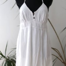 Biała sukienka cotton, roz 40/42