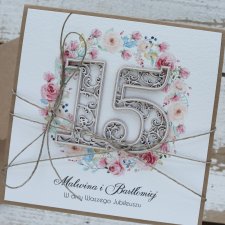 Wyjątkowa personalizowana kartka na 15 rocznicę ślubu