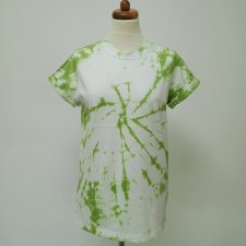 T-shirt zielono - biały S/M
