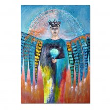 Anioł Kuglarz, oryginalny obraz ręcznie malowany na płótnie