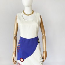 Hella Rotthoff unikatowa sukienka wzory 80's