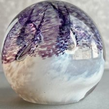 Caithness Art Glass - Amethyst ❀ڿڰۣ❀ Przycisk do papieru