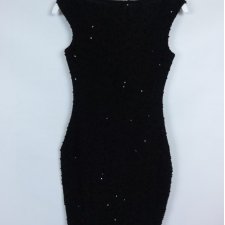 Jane Norman sukienka mała czarna cekiny / XS