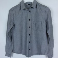 BDG szara koszula koszulowa bluzka bawełna / XS