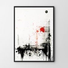 Plakat abstrakcja minimalistyczna 30x40 cm