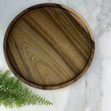 Taca drewniana z orzecha 29 cm