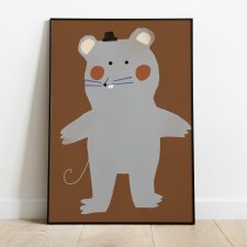 Plakat 30 x 40 cm cm Baby mouse