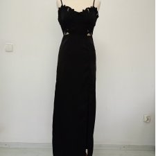 WILD HONEY* elegancka czarna sukienka S