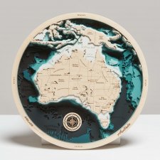 Australia - Drewniana Mapa