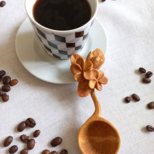 Miarka do kawy - kwiat plumerii