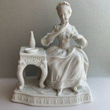 Klasa! ❀ڿڰۣ❀ Unterweissbach - Dawniejszej daty figurka z biskwitowej porcelany ❀ڿڰۣ❀