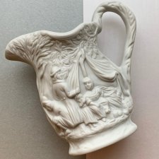 Portmeirion Parian ❀ڿڰۣ❀ Mlecznik z biskwitowej porcelany ❀ڿڰۣ❀ Scenki rodzajowe