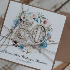 Wyjątkowa personalizowana kartka na 50 rocznicę ślubu