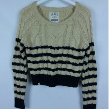 SoulCal & Co sweter akryl pasy łaty / 8 - S
