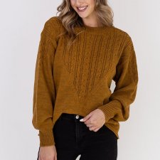 Swetrowa bluza - SWE322 miodowy MKM