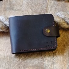 Męski portfel z grawerem personalizowany z prawdziwej skóry handmade
