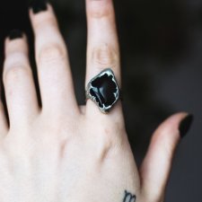 Okazały pierścionek regulowany | OBSYDIAN