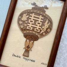 Amulet podwójnego szczęścia i nowego początku ❀ڿڰۣ❀ ARABIAN HERITAGE ARCH - Double Happiness ❀ڿڰۣ❀ Ręczna praca ❀ڿڰۣ❀ Sygnowana miniatura