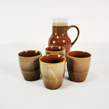 Zestaw ceramiczny vintage, lata 60-70.