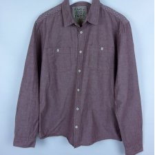 Easy koszula bawełna burgund / M