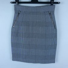 H&M spódnica kratka mini zip / 34 - XS