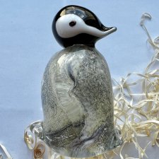 Art Glass Italy - Penguin Paperweight ❀ڿڰۣ❀ Przycisk do papieru, figurka ❀ڿڰۣ❀
