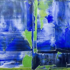 Obraz akrylowy "Blue abstraction"