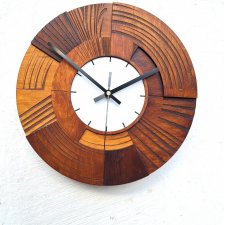 Zegar Drewniany na ścianę - CICHY MECHANIZM