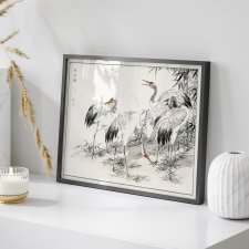Plakat Japonia z żurawiami 50x40 cm