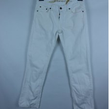 Seven 7 białe spodnie straight jeans / 29