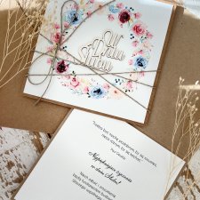 Wyjątkowa kartka ślubna z gotowymi życzeniami